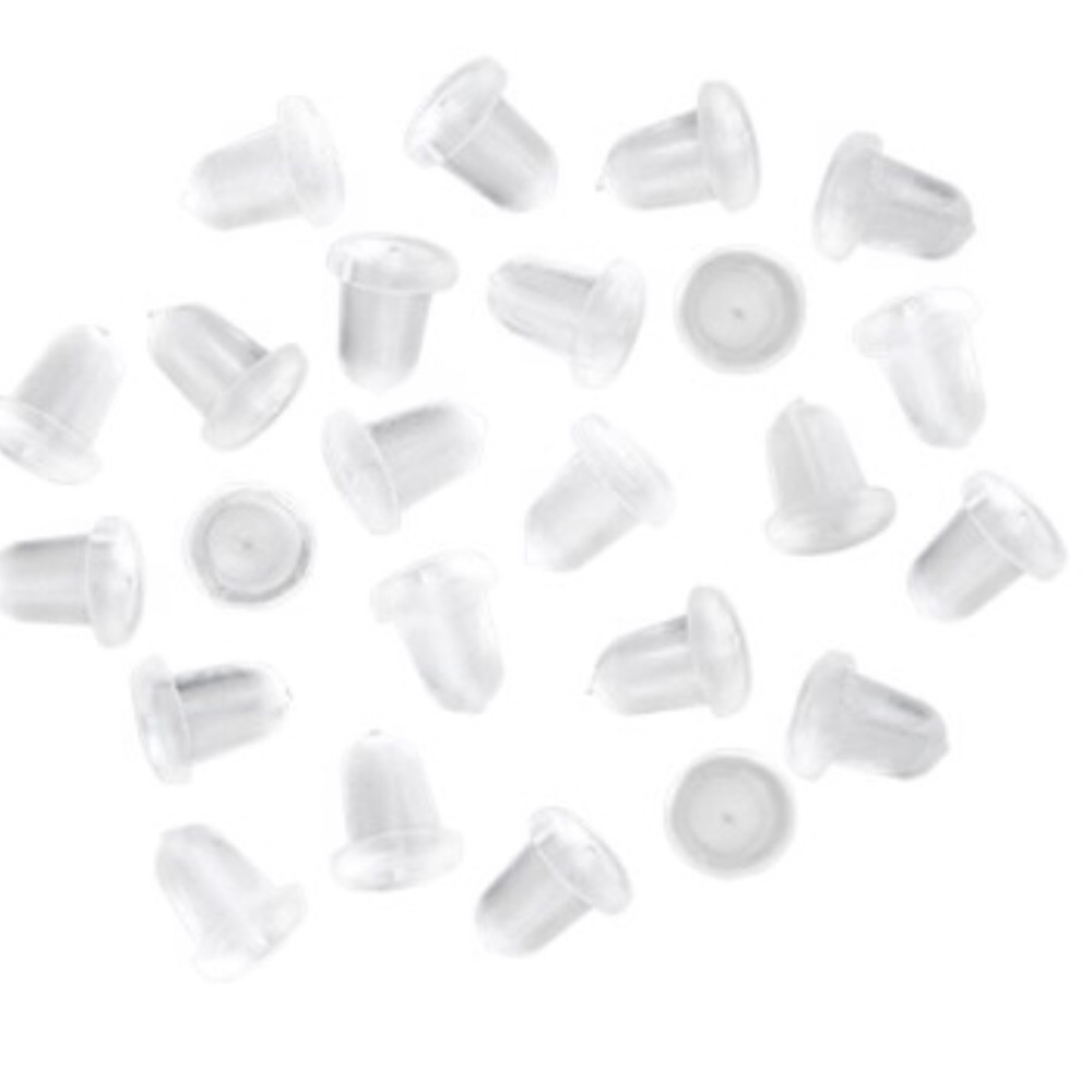 Silpada Bullet Rubber Earring Backs - Set of 12 NEW - Picture 8 of 10